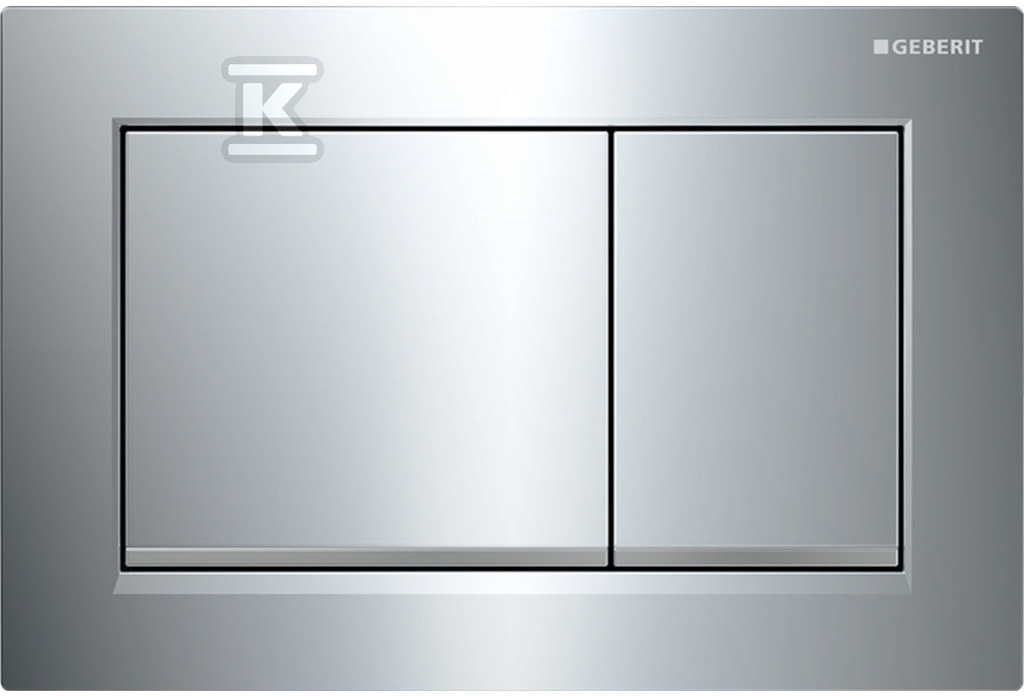 Przycisk uruchamiający Geberit Omega20, przedni/górny, chrom bł.-chrom mat-chrom bł., prostokątny 115.080.KH.1 - obrazek 1