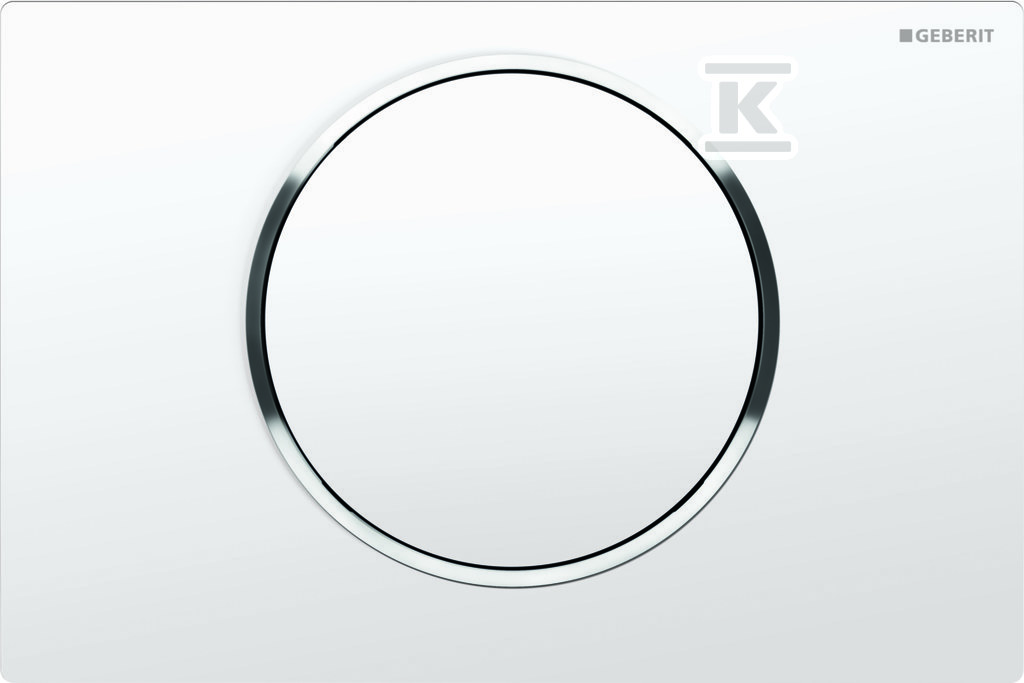 Przycisk uruchamiający Geberit Sigma10, przedni, biały-chrom błyszczący-biały, okrągły 115.758.KJ.5 - obrazek 1