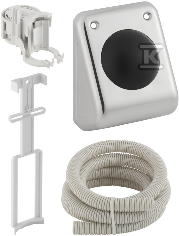 Pneumatyczny przycisk uruchamiający WC , nożny, Sigma 8cm, naścienny 115.993.00.1 - obrazek 1