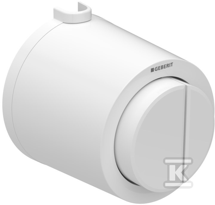 Pneumatyczny przycisk uruchamiający WC Typ 01, ręczny, natynkowy, Sigma 8cm, dwudzielny, biały 116.049.11.1 - obrazek 1