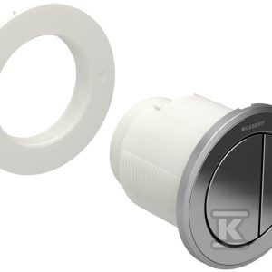 Pneumatyczny przycisk uruchamiający WC Typ 10, ręczny, meblowy dwudzielny, chrom mat-chrom 116.057.SN.1 Pneumatyczny przycisk uruchamiający WC Typ 10, ręczny, meblowy dwudzielny, chrom mat-chrom 116.057.SN.1