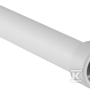 Przedłużka króćca odpływowego z nakrętką przyłączeniową, biała 25cm d50 152.160.11.1 Przedłużka króćca odpływowego z nakrętką przyłączeniową, biała 25cm d50 152.160.11.1
