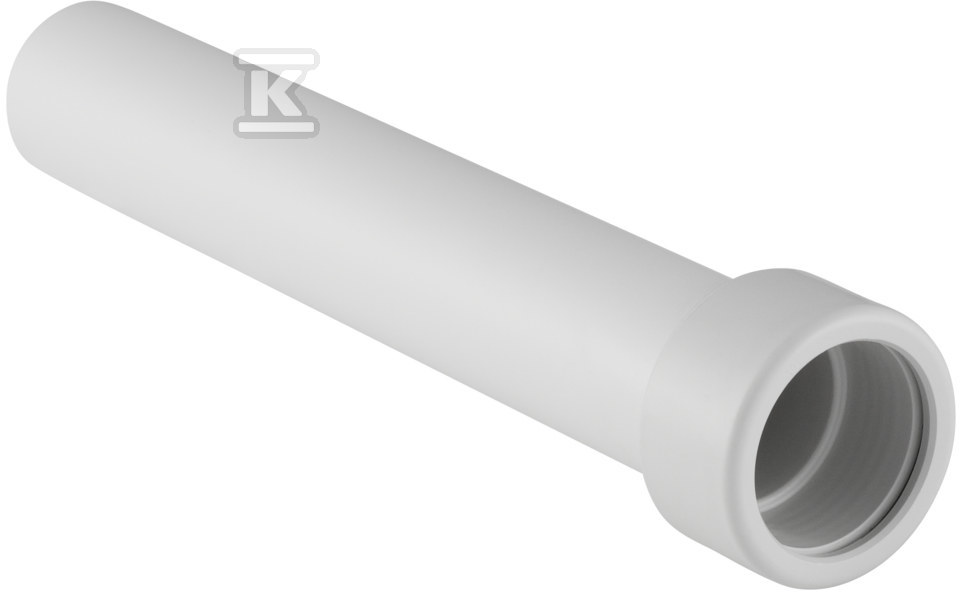 Przedłużka króćca odpływowego z nakrętką przyłączeniową, biała 25cm d40 152.164.11.1 - obrazek 1