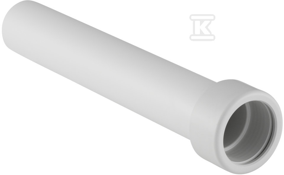 Przedłużka króćca odpływowego z nakrętką przyłączeniową, biała 50cm d40 152.165.11.1 - obrazek 1