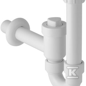 Odcinający umywalkowy zestaw odpływowy, biały R 1 1/2″x40mm 152.860.11.1 Odcinający umywalkowy zestaw odpływowy, biały R 1 1/2″x40mm 152.860.11.1