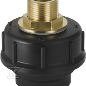 Śrubunek przejściowy PE z gwintem mosiężnym d40x1/2″ 152.973.00.1 Śrubunek przejściowy PE z gwintem mosiężnym d40x1/2″ 152.973.00.1