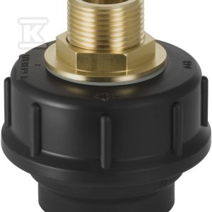 Śrubunek przejściowy PE z gwintem mosiężnym d50x1″ 152.978.00.1 Śrubunek przejściowy PE z gwintem mosiężnym d50x1″ 152.978.00.1