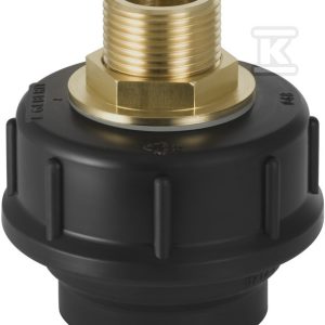 Śrubunek przejściowy PE z gwintem mosiężnym d50x3/4″ 152.981.00.1 Śrubunek przejściowy PE z gwintem mosiężnym d50x3/4″ 152.981.00.1