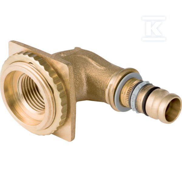 Kolano przyłączeniowe Geberit Mepla 90° do spłuczki podtynkowej: CC499K, d=16mm, Rp=1/2” 601.276.00.5