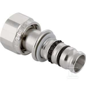 Przyłącze Geberit Mepla z nakrętką: CW617N, d=16mm, G=1/2”, Niklowany 611.582.22.5 Przyłącze Geberit Mepla z nakrętką: CW617N, d=16mm, G=1/2”, Niklowany 611.582.22.5