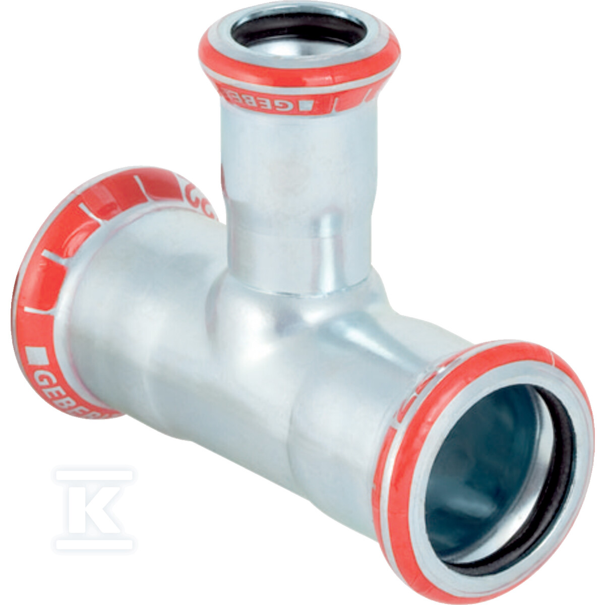 Trójnik redukcyjny Geberit Mapress C-Stahl: d=22mm, d1=28mm, d2=22mm 21107 - obrazek 1