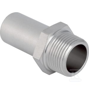 Złączka przejściowa Geberit Mapress Edelstahl z gwintem zewnętrznym i końcówką wsuwaną: d=35mm, R=1 1/4” 31938 Złączka przejściowa Geberit Mapress Edelstahl z gwintem zewnętrznym i końcówką wsuwaną: d=35mm, R=1 1/4” 31938
