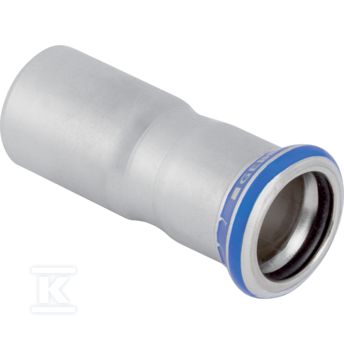 Zwężka Geberit Mapress Edelstahl z końcówką wsuwaną: d=15mm, d1=12mm 33002 - obrazek 1