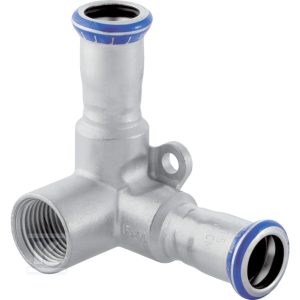 Narożne kolanko przyłączeniowe Geberit Mapress Edelstahl 90°: d=15mm, Rp=1/2”, d1=15mm, L1=4.3cm 33503 Narożne kolanko przyłączeniowe Geberit Mapress Edelstahl 90°: d=15mm, Rp=1/2”, d1=15mm, L1=4.3cm 33503