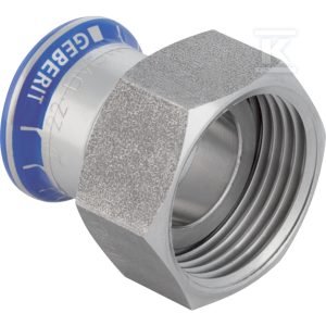 Złączka przejściowa Geberit Mapress Edelstahl z nakrętką ze stali CrNi: d=22mm, di=20mm, G=1” 35134 Złączka przejściowa Geberit Mapress Edelstahl z nakrętką ze stali CrNi: d=22mm, di=20mm, G=1” 35134