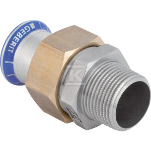 Śrubunek przejściowy Geberit Mapress Edelstahl z gwintem zewnętrznym: d=22mm, R=1” 35336 Śrubunek przejściowy Geberit Mapress Edelstahl z gwintem zewnętrznym: d=22mm, R=1” 35336