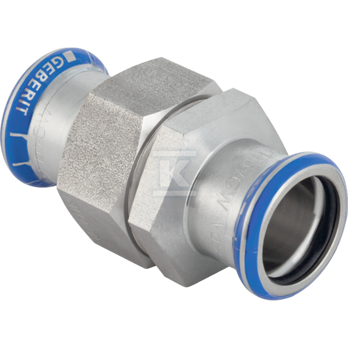Śrubunek Geberit Mapress Edelstahl z nakrętką ze stali CrNi: d=15mm 35390 - obrazek 1