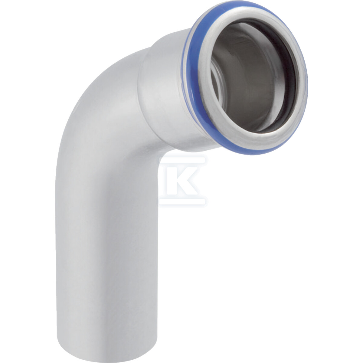Kolano Geberit Mapress Edelstahl z końcówką wsuwaną: 60°, d=76.1mm 36178 - obrazek 1