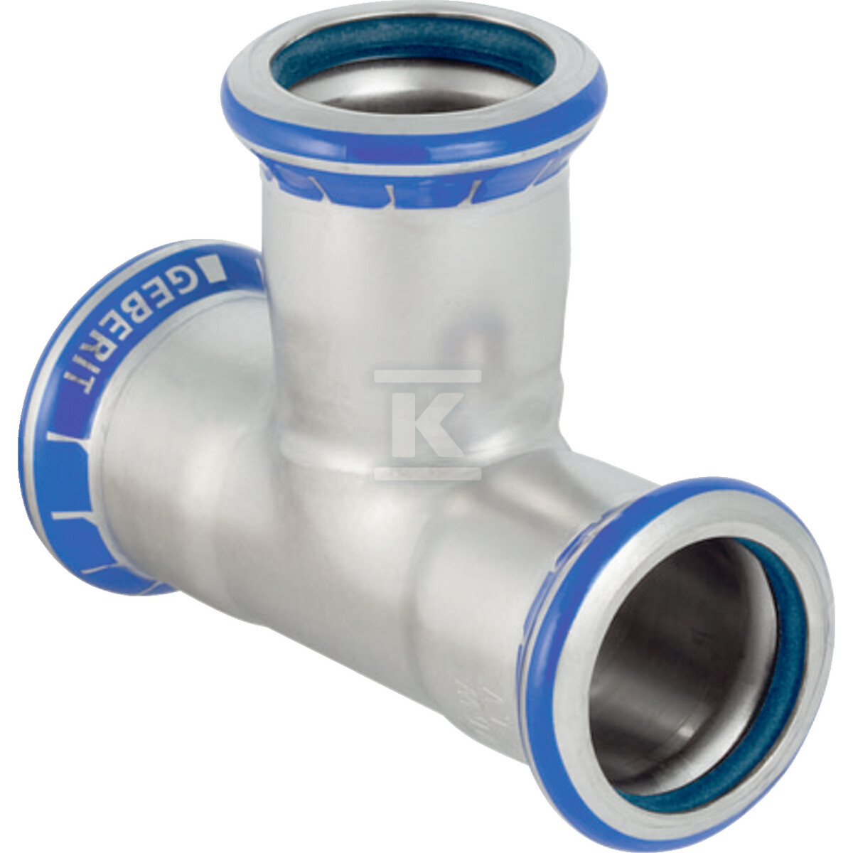 Trójnik Geberit Mapress Edelstahl (FKM niebieski): d=108mm 50343 - obrazek 1