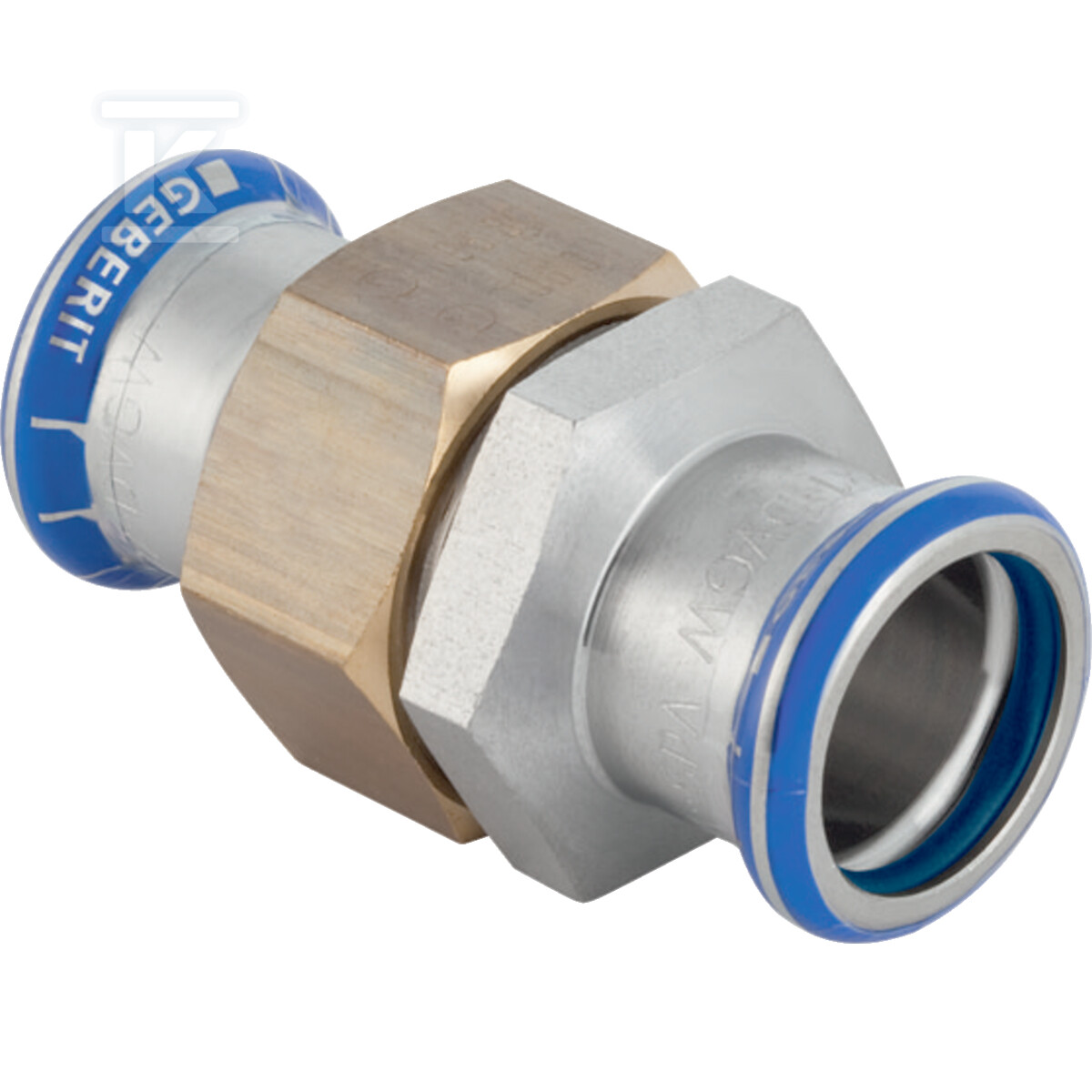 Śrubunek Geberit Mapress Edelstahl (FKM niebieski): d=54mm 50778 - obrazek 1