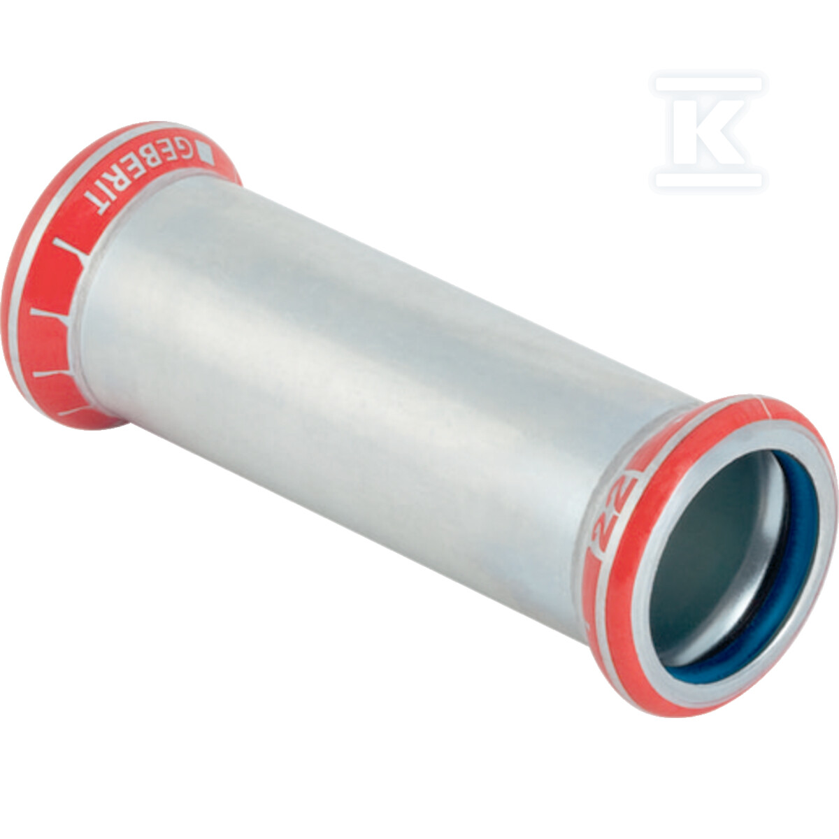 Mufa przesuwna Geberit Mapress C-Stahl (FKM niebieski): d=54mm 51088 - obrazek 1