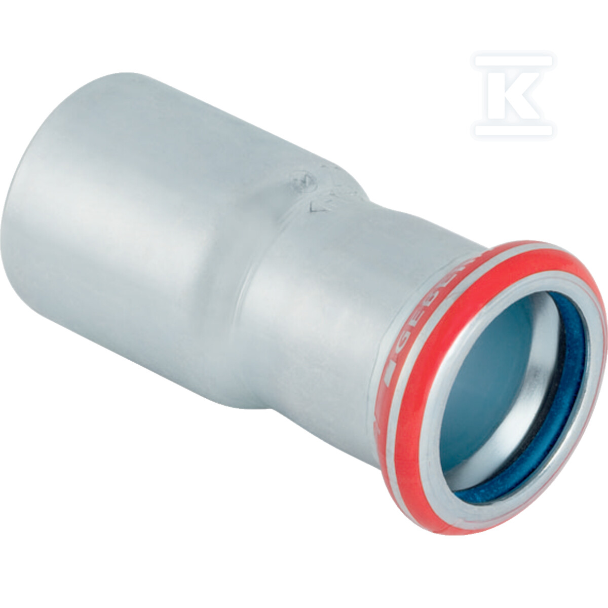 Zwężka z końcówką wsuwaną Geberit Mapress C-Stahl (FKM niebieski): d=42mm, d1=22mm 51145 - obrazek 1