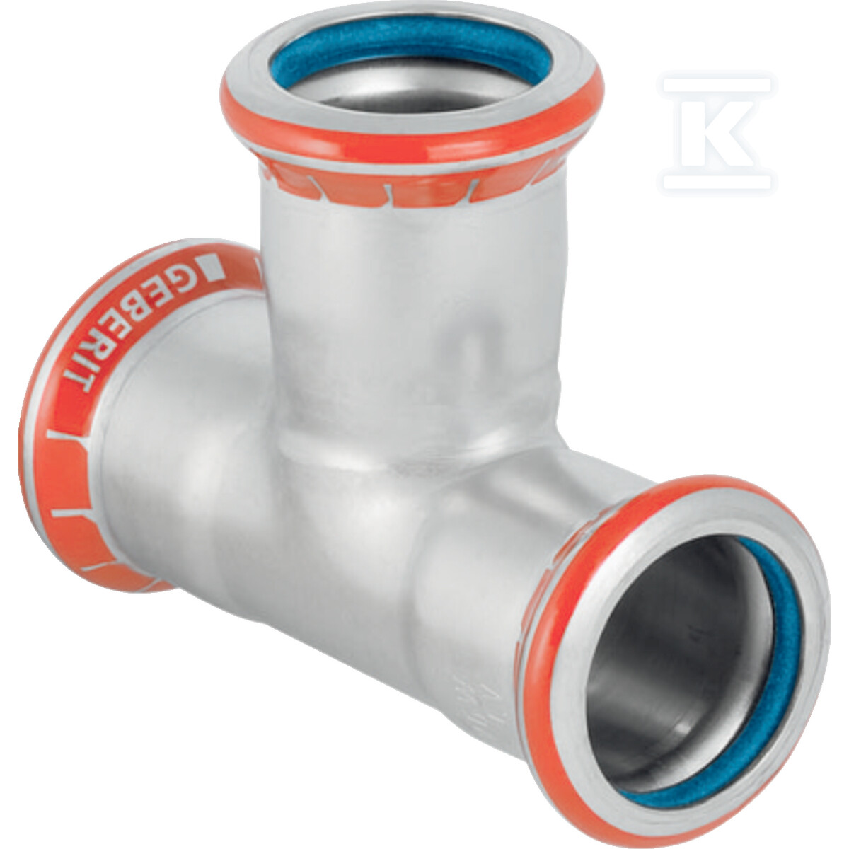 Trójnik Geberit Mapress C-Stahl (FKM niebieski): d=18mm 51333 - obrazek 1
