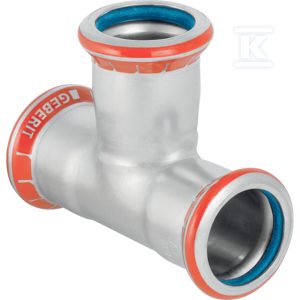Trójnik Geberit Mapress C-Stahl (FKM niebieski): d=35mm 51336