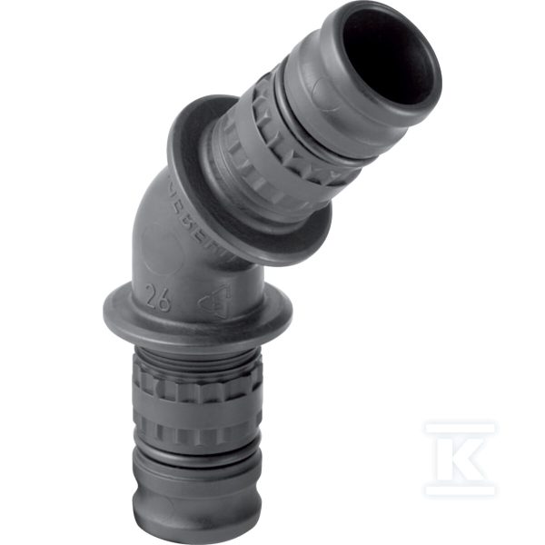 Kolano Geberit Mepla: 45°, PVDF, d=40mm 625.245.00.5