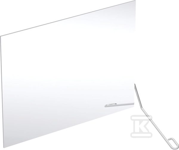 Lehnen Funktion lustro odchylane prawe B60cm, H45cm, T5cm, stal nierdzewna matowa L31201100