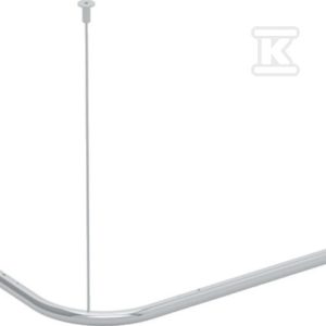 Lehnen Concept Pro drążek do zasłony prysznicowej, wygięty, L90cm, stal nierdzewna gładka L63101000 Lehnen Concept Pro drążek do zasłony prysznicowej, wygięty, L90cm, stal nierdzewna gładka L63101000