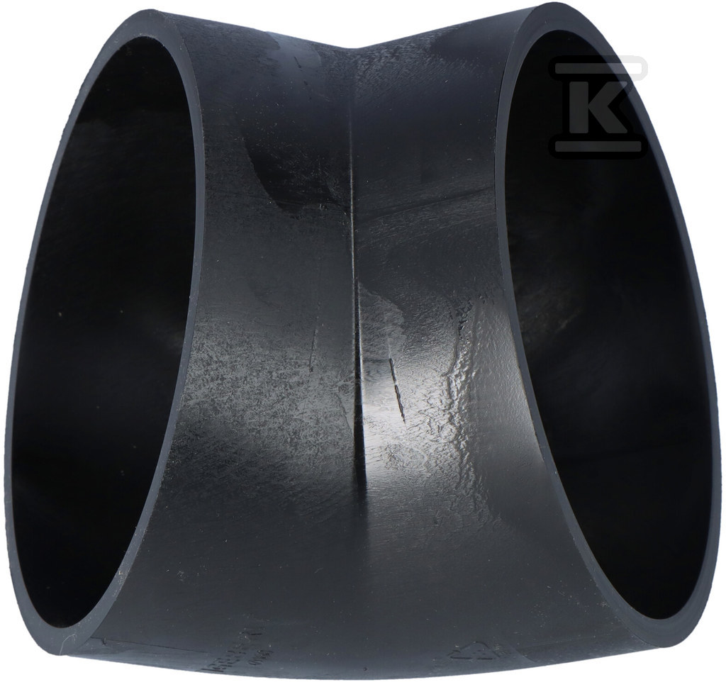 Kolano PEHD 160/45, kolor czarny (kanalizacja HDPE) 369.045.16.1 - obrazek 1