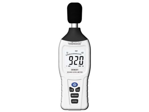 Velleman Miernik poziomu dźwięku, 30 db 130 db, wyświetlacz LCD, automatyczne wyłączanie, do pomiarów orientacyjnych