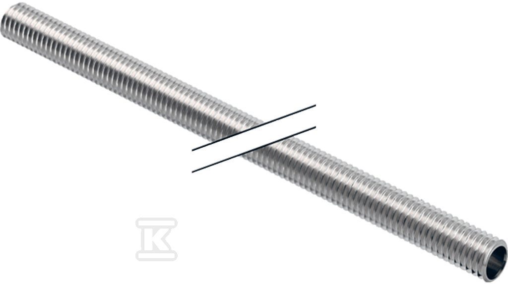 Rura stalowa gwintowana GZ1 1/4" gwint zewnętrzny, L=2000mm do mocowania uchwytów rurowych na płytach montażowych, w punktach stałych lub na podporach przesuwnych (kanalizacja HDPE) 362.855.26.1 - obrazek 1