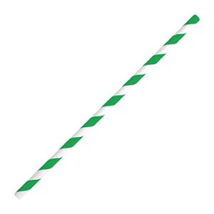 Fiesta Green Kompostowalne słomki papierowe Bendy zielone paski (250 szt.) Fiesta Green Kompostowalne słomki papierowe Bendy zielone paski (250 szt.)