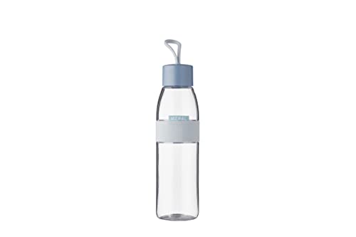 Mepal Ellipse Butelka na Wodę Wielokrotnego Użytku, Szczelna do Picia, Nadaje Się Napojów Gazowanych, Bez Bpa, 500 Ml, Ciemnoniebieski (Nordic Blue)