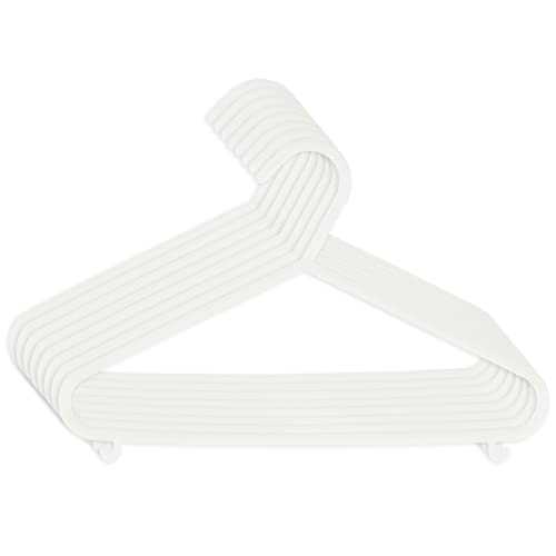 Bieco Wieszaki na ubrania dziecięce 8 szt. Białe Długość około 30 cm plastikowe dzieci niemowlaki Organizer dla niemowląt do szafy Wieszak