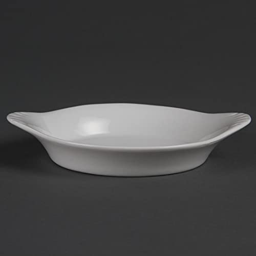6 x Olympia białe naczynia z okrągłymi uszami 156 126 mm porcelanowe talerze do serwowania - obrazek 1