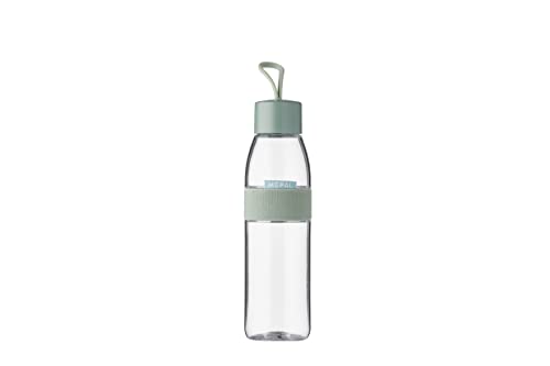 Mepal Ellipse Butelka na Wodę Wielokrotnego Użytku, Szczelna do Picia, Nadaje Się Napojów Gazowanych, Bez Bpa, 500 Ml, Szałwia Nordycka