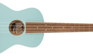 Fender Avalon Tenor ukulele z orzecha włoskiego, w kolorze niebieskim Daphne Fender Avalon Tenor ukulele z orzecha włoskiego, w kolorze niebieskim Daphne