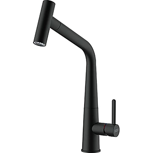 Franke ikona 115.0625.190 grifo dla zlewu kuchennego z zdejmowaną dyszy, Matt Black Kolor