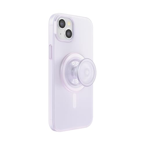 PopSockets: PopCase PlantCore dla MagSafe Roślinne Etui na Telefon iPhone 15 Plus z Uchwytem PopGrip Zgodnym Stojak i Uchwyt Wymienną Górą Opalescent Clear - obrazek 1