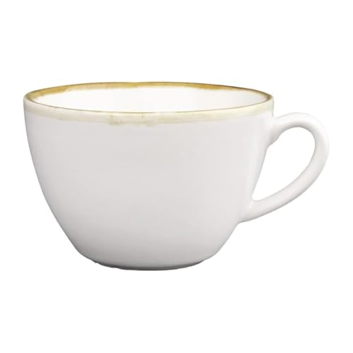 Olympia FB990 porcelanowy kubek do kredy z pieca, pojemność 340 ml, 109 mm, biały, 6 sztuk - obrazek 1