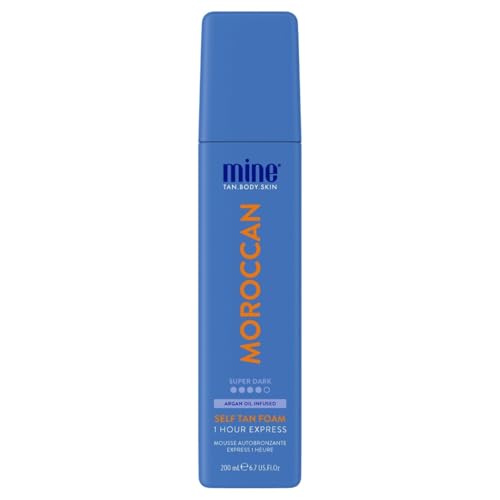 AN BODY.SKIN My Moroccan pianka samoopalająca wyjątkowo nawilżone, super ciemnobrązowe wykończenie, 1 godzinna wytłaczarka, wegańskie musy samoopalające, 200 ml