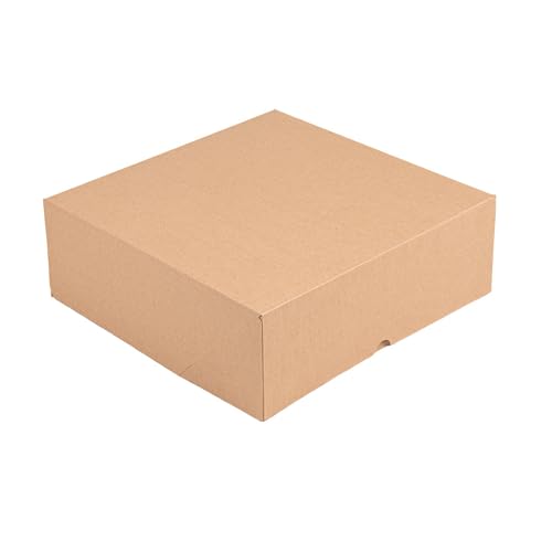 50 sztuk Pudełka bez okna „Thepack” 240 G/M2 28X28X10 Cm Naturalny karton falisty Nano Micro