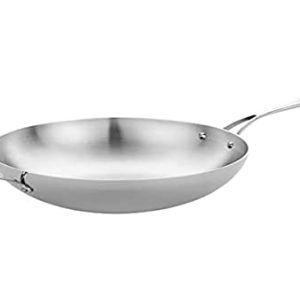 Vogue Tri Wall Wok płaska podstawa 30 cm stal nierdzewna kuchnia jedzenie gotowanie smażenie Vogue Tri Wall Wok płaska podstawa 30 cm stal nierdzewna kuchnia jedzenie gotowanie smażenie