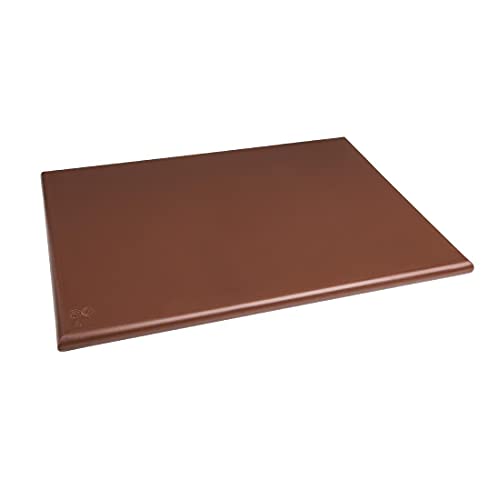 Hygiplas Bardzo duża brązowa deska do krojenia o wysokiej gęstości 25 x 600 450 mm kuchnia - obrazek 1