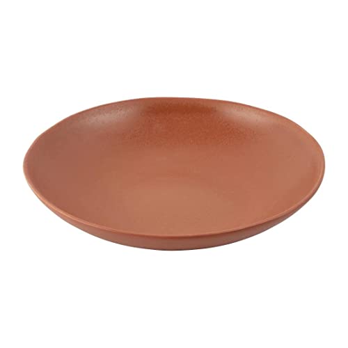 Olympia FC717 miska z ceramiką płaskie miski, 250 mm, pomarańczowe, 4 sztuki - obrazek 1
