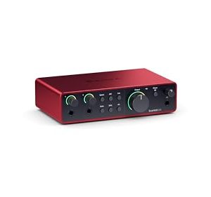 Focusrite Scarlett Interfejs audio USB 2i2 4. generacji do nagrywania, pisania piosenek, przesyłania strumieniowego i podcastów precyzja, studyjna jakość nagrań kompletne oprogramowanie Focusrite Scarlett Interfejs audio USB 2i2 4. generacji do nagrywania, pisania piosenek, przesyłania strumieniowego i podcastów precyzja, studyjna jakość nagrań kompletne oprogramowanie