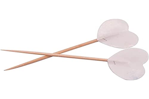 Folat Party Pickers White Hearts 50 sztuk
